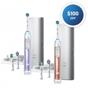 Purple Rose Gold Oral-B Genius 7500 Rechargeable Genius Series | NZ_OB11876