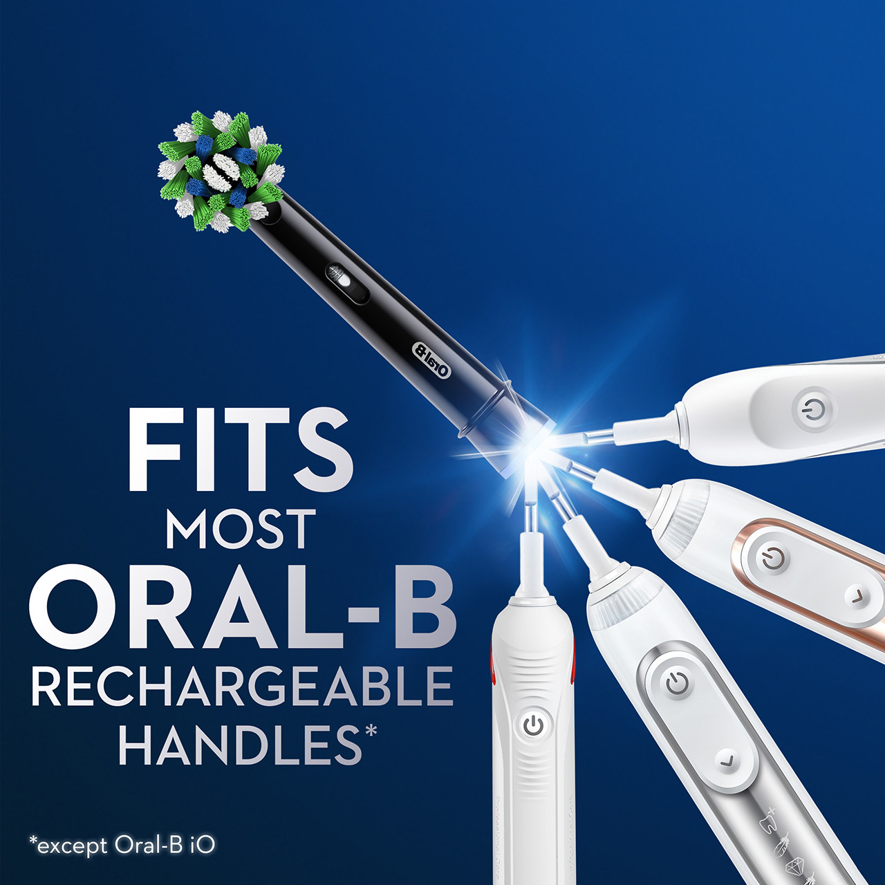 Black Oral-B CrossAction Others Brush Heads | NZ_OB52974