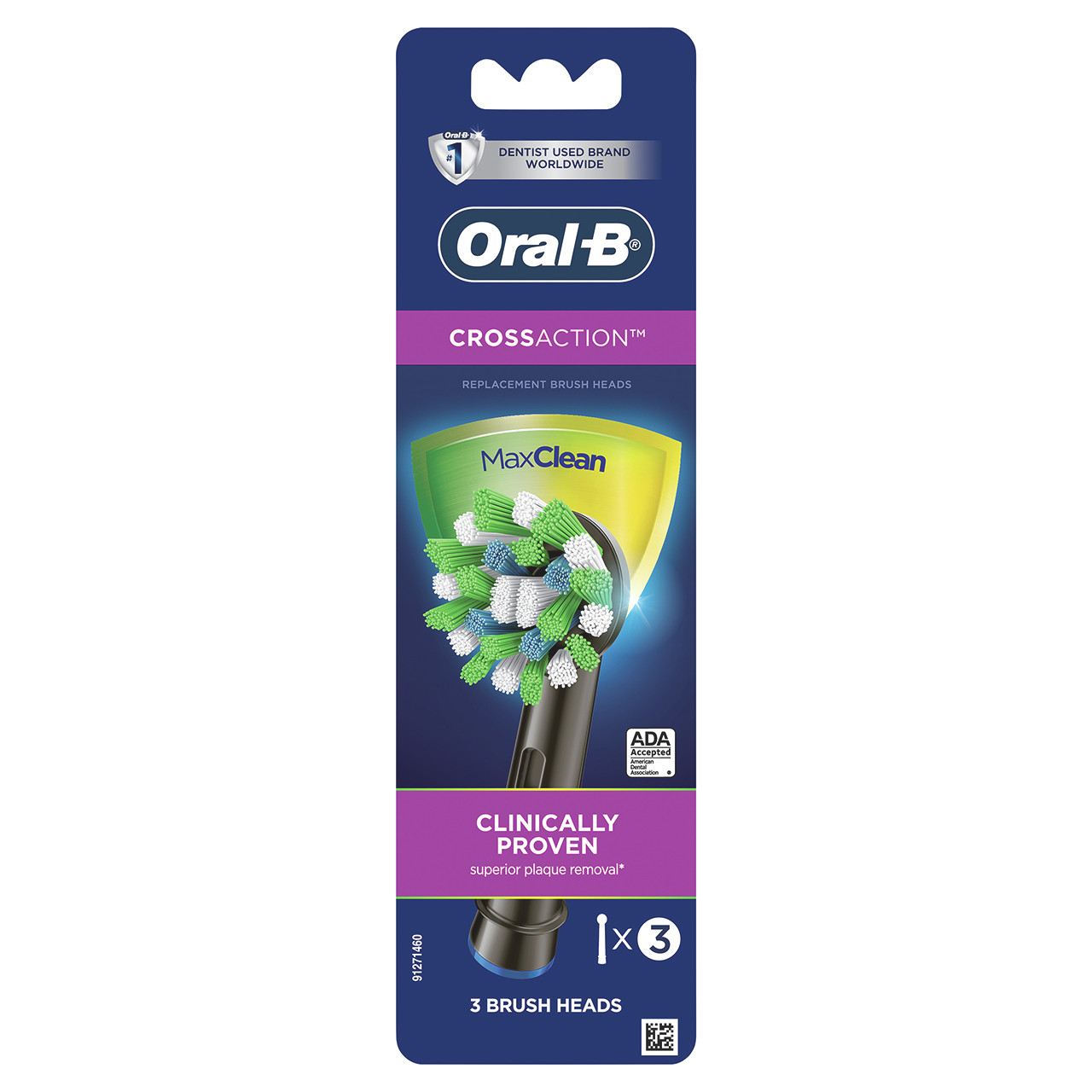 Black Oral-B CrossAction Others Brush Heads | NZ_OB52974