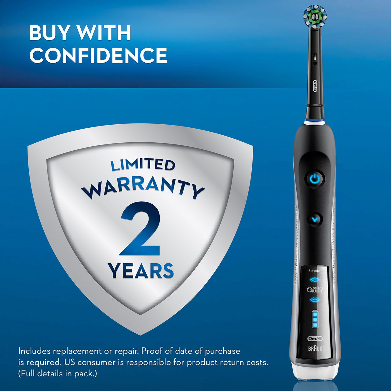 Black Oral-B Smart 5000 with Bluetooth Smart Series | NZ_OB53557