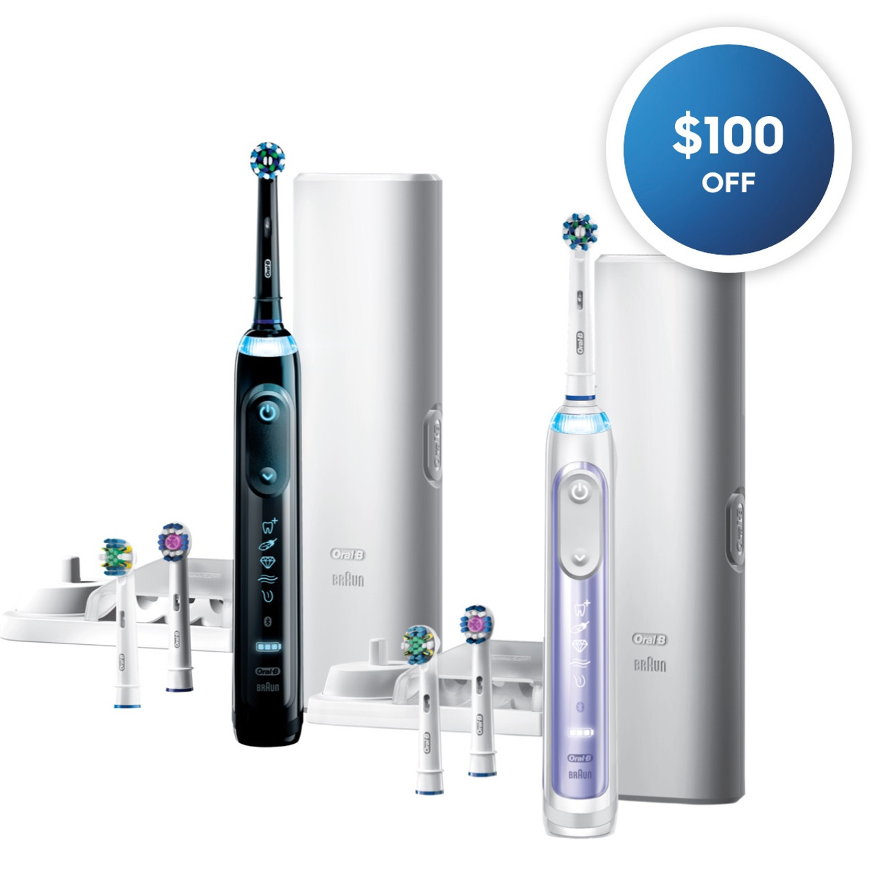 Black Purple Oral-B Genius 7500 Rechargeable Genius Series | NZ_OB10464