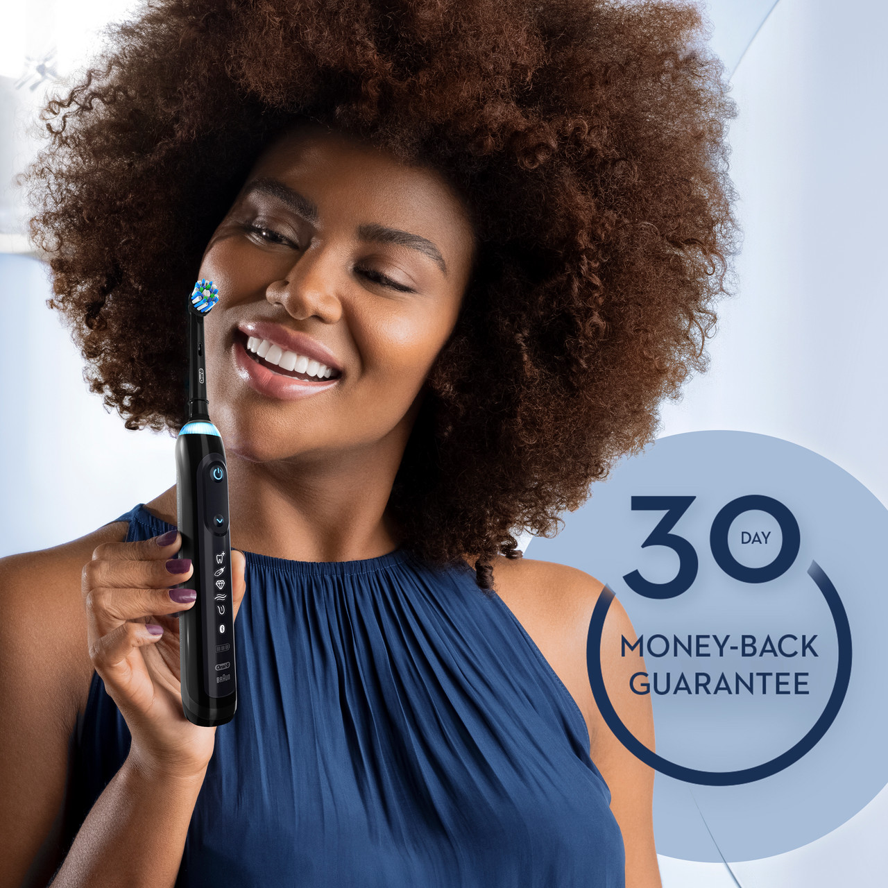 Black Rose Gold Oral-B Genius 7500 Rechargeable Genius Series | NZ_OB77231