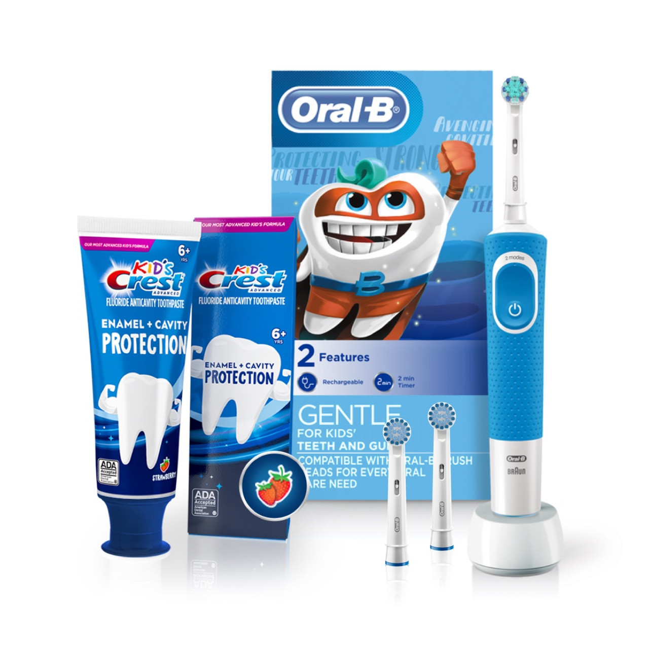 Blue Oral-B Advanced Cavity Protection Kids Bundles | NZ_OB12935