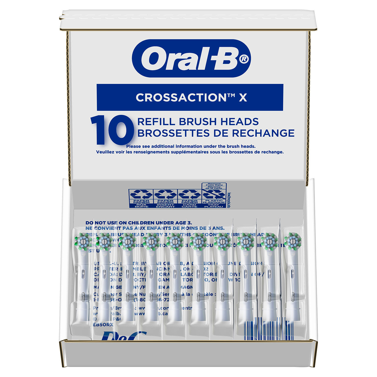 Blue Oral-B CrossAction X-Filament Others Brush Heads | NZ_OB46536