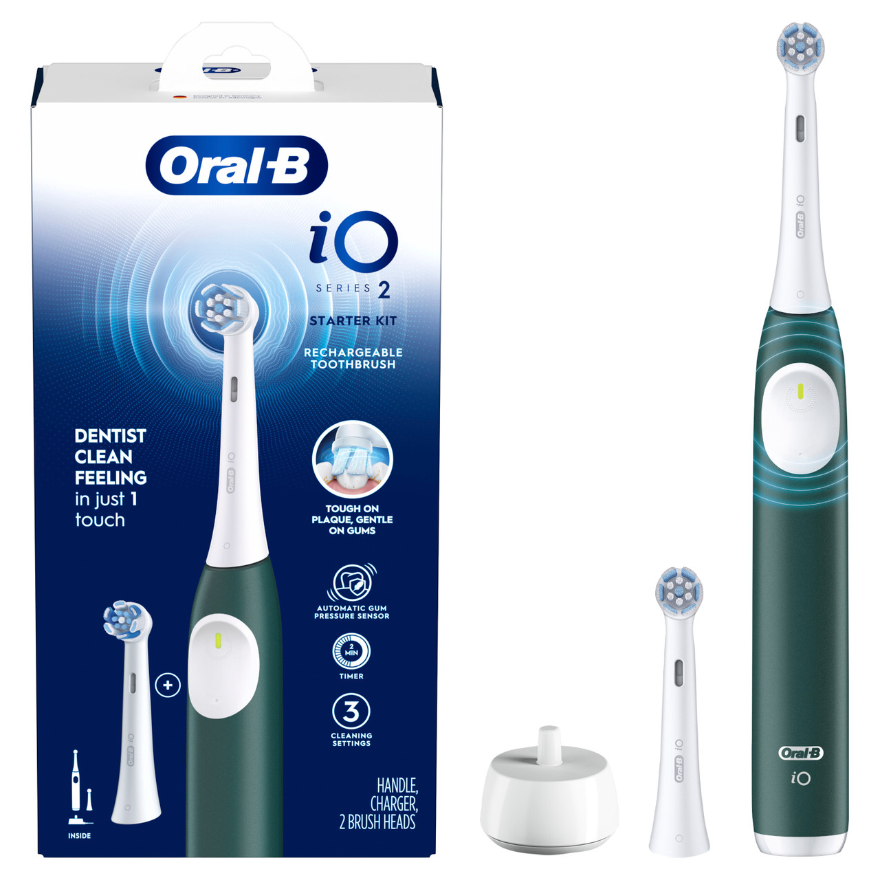 Green Oral-B iO Series 2 Rechargeable iO Series | NZ_OB13624