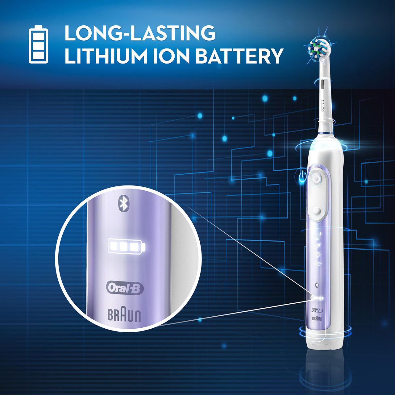 Purple Oral-B Genius 7500 Rechargeable Genius Series | NZ_OB54755