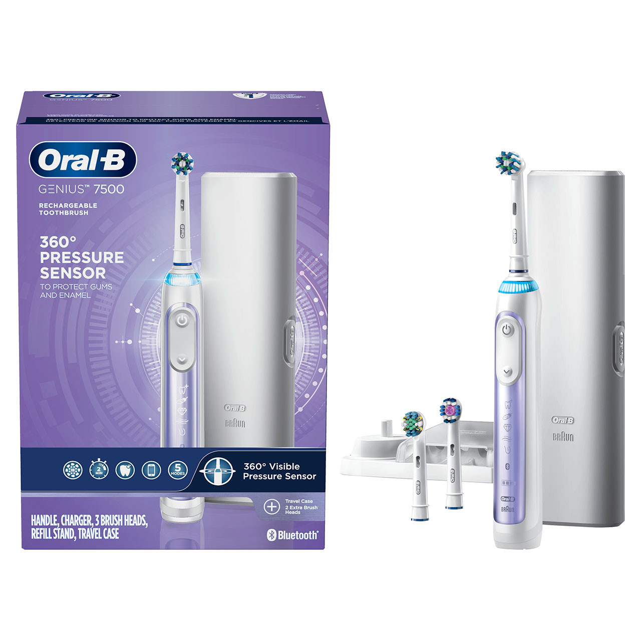 Purple Oral-B Genius 7500 Rechargeable Genius Series | NZ_OB54755