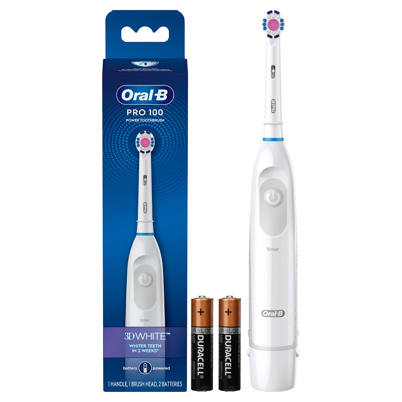 White Oral-B Pro 100 3d Pro Series | NZ_OB48890