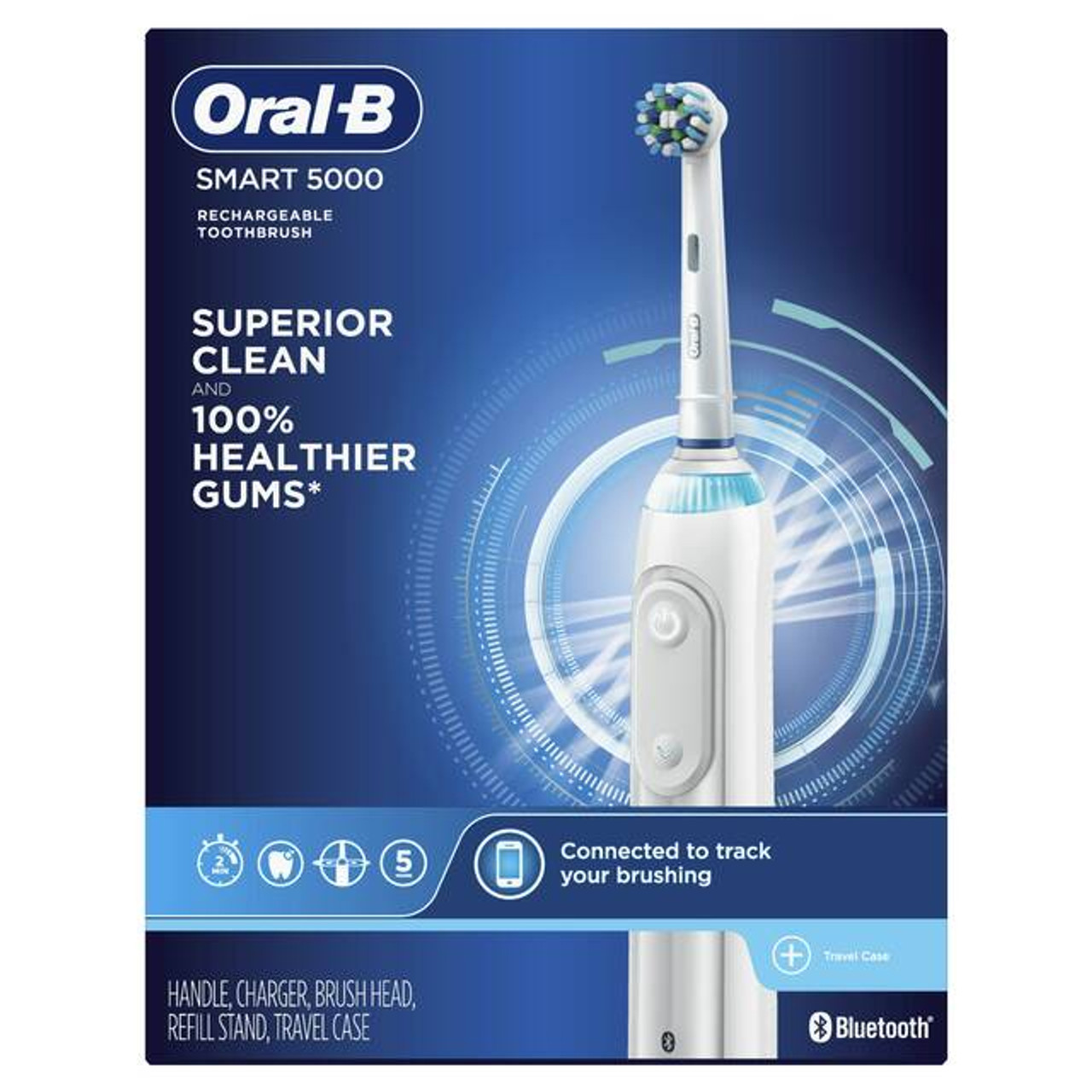 White Oral-B Smart 5000 with Bluetooth Smart Series | NZ_OB97117