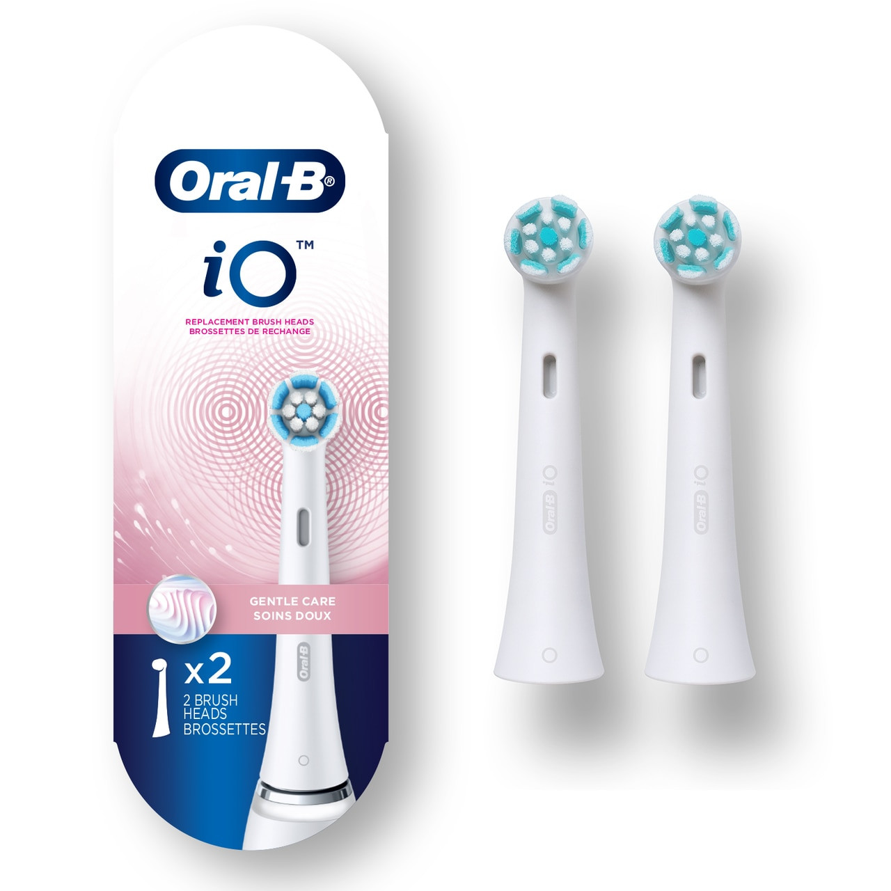 White Oral-B iO Gentle Care iO Brush Heads | NZ_OB83111