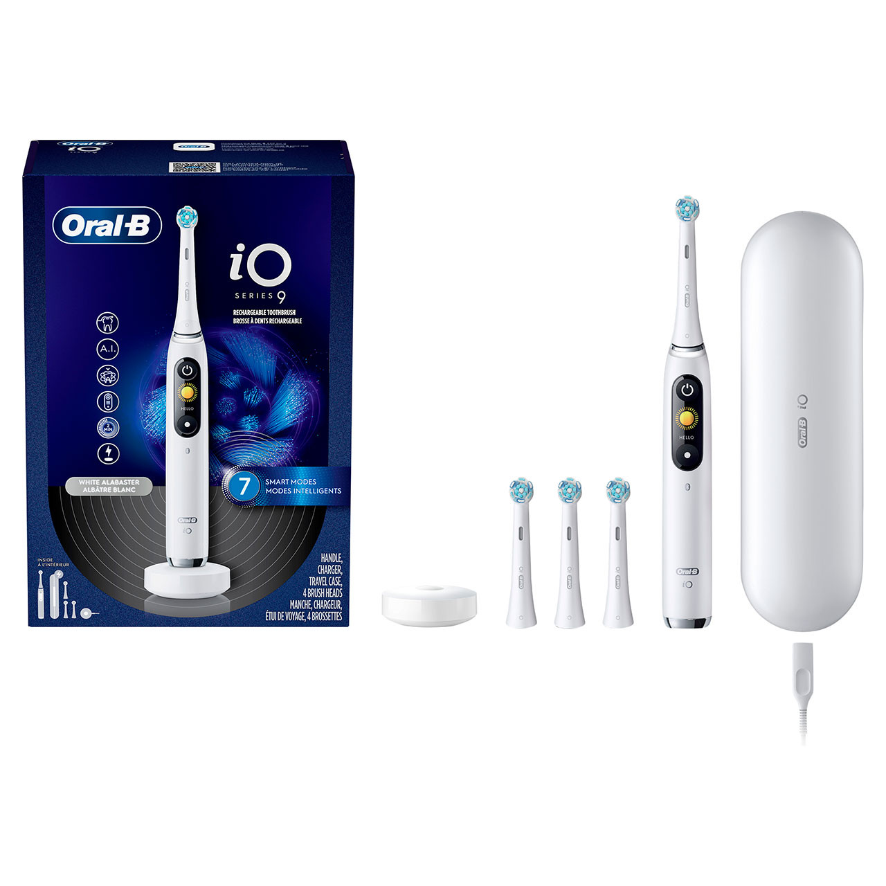 White Oral-B iO Series 9 Rechargeable iO Series | NZ_OB33522