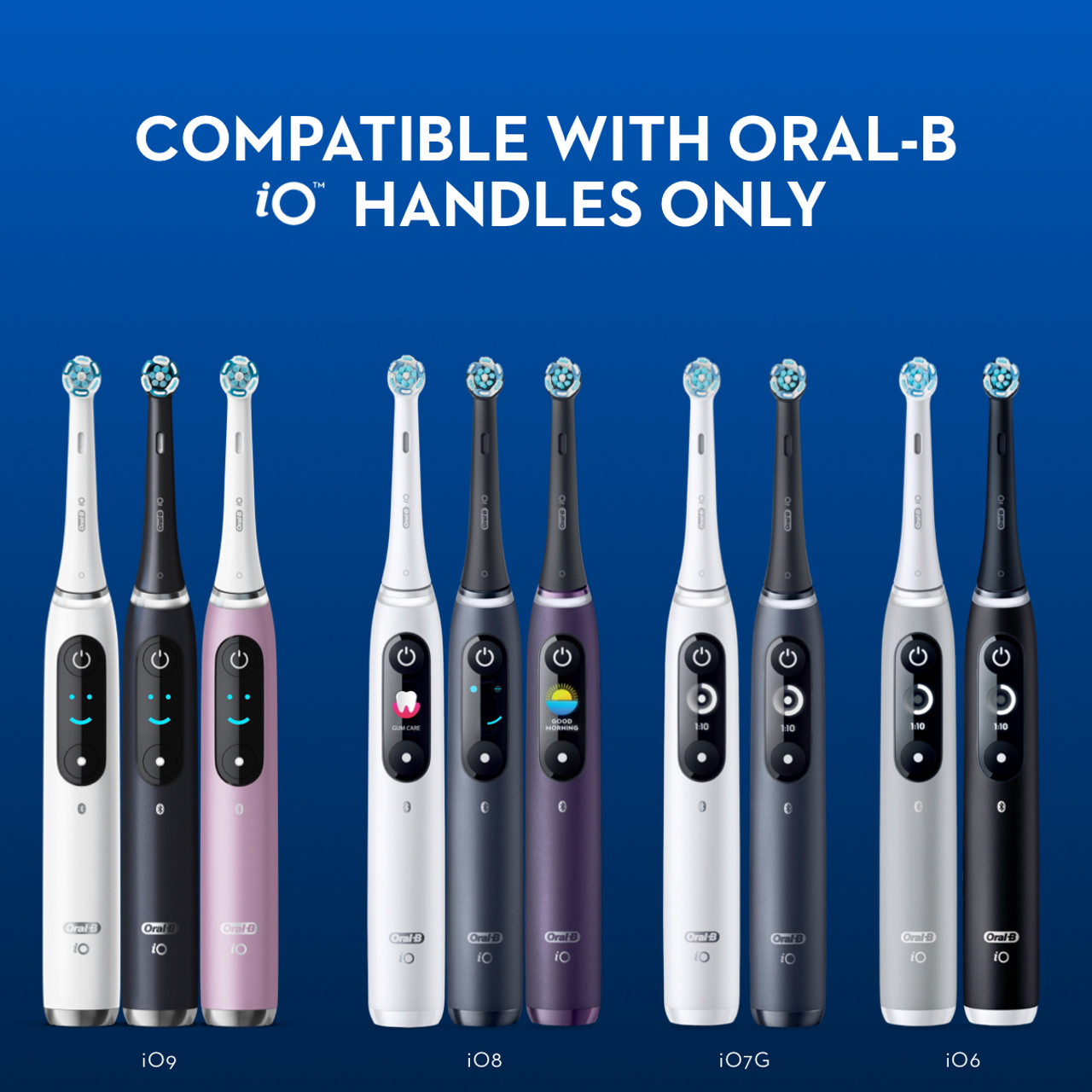 White / Black Oral-B iO Ultimate Clean iO Brush Heads | NZ_OB14632